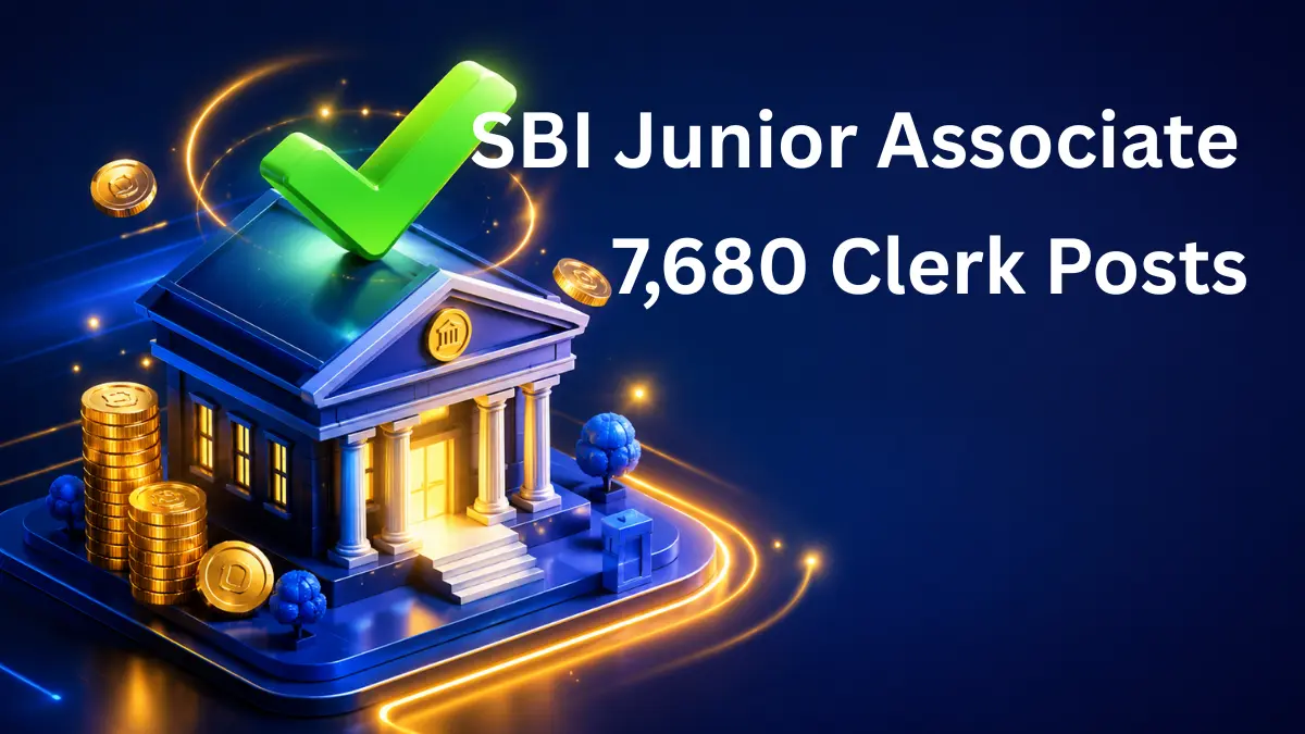SBI Junior Associate Recruitment 2026: Apply Online For 7,680 Clerk Posts